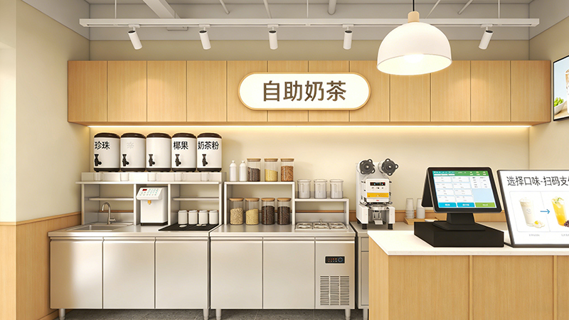 政务大厅中的灵霁饮品机